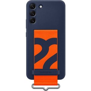 Samsung Galaxy S22+ Silicone Cover With Strap - Navy