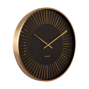 Karlsson Gold Lines Wall Clock Väggklocka KA5917BK - Unisex - 40 cm - Quartz