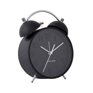 Karlsson Iconic Alarm Clock Väckarklocka KA5784BK - Unisex - 10 cm - Quartz