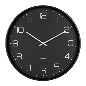 Karlsson Lofty Väggklocka KA5751BK - Unisex - 40 cm - Quartz