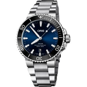 ORIS AQUIS DATE BLUE 43,5 mm 01-733-7730-4135-07-8-24-05PEB - Herr - 44 mm - Analogt - Automatiskt - Safirglas