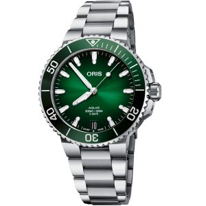 ORIS Aquis Date Cal. 400 41,5mm 01-400-7769-4157-07-8-22-09PEB - Herr - 42 mm - Analogt - Automatiskt - Safirglas