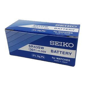 Seiko 1 St. 301 Knappcellsbatteri SR43SW - Unisex - Silver oxide