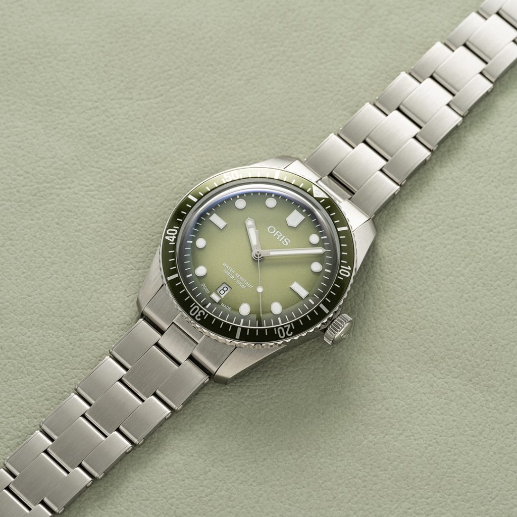 oris diver 65 forest green