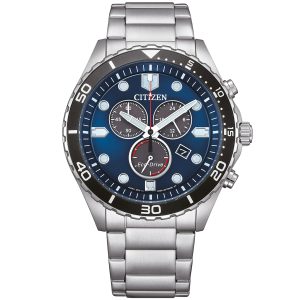 Citizen Eco-Drive Aqua Chronograph AT2560-84L - Herr - 43 mm - Analogt - Quartz - Mineralglas