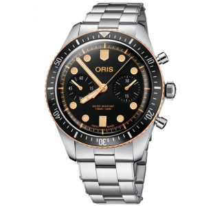 ORIS Divers 65 Chronograph 77177444354MB - Herr - 43 mm - Analogt - Automatiskt - Safirglas