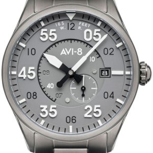 AVI-8 99999 Herrklocka AV-4073-44 Grå/Stål Ø42 mm