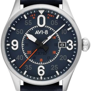 AVI-8 Herrklocka AV-4090-02 Spitfire Blå/Läder Ø42 mm