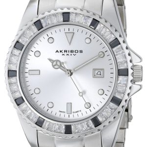 Akribos XXIV AK702SS Crystal Silverfärgad/Stål Ø40 mm