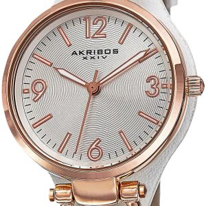 Akribos XXIV Damklocka AK761WTR Classic Silverfärgad/Roséguldstonat