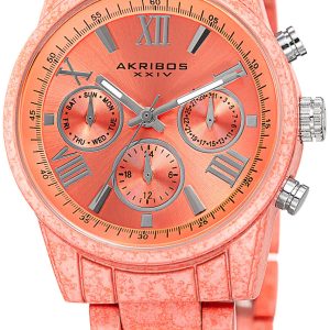 Akribos XXIV Damklocka AK929PCH Orange/Stål Ø36 mm