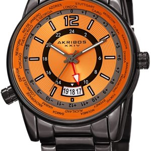 Akribos XXIV Herrklocka AK1021GNOR Multi-Function Orange/Stål Ø41 mm