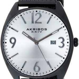 Akribos XXIV Herrklocka AK1026BK Silverfärgad/Stål Ø48 mm