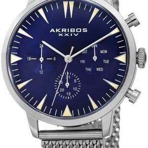 Akribos XXIV Herrklocka AK1027BU Multi-Function Blå/Stål Ø42 mm