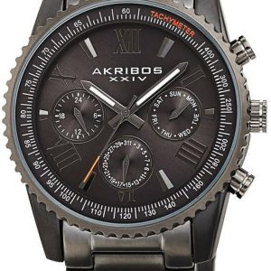 Akribos XXIV Herrklocka AK1099GN Multi-Function Grå/Stål Ø48 mm