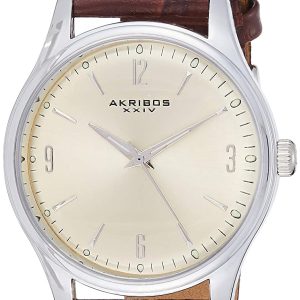 Akribos XXIV Herrklocka AK539BR Essential Beige/Läder Ø40 mm