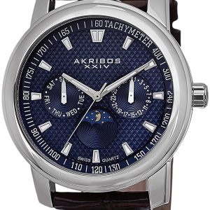 Akribos XXIV Herrklocka AK573BU Blå/Läder Ø43 mm