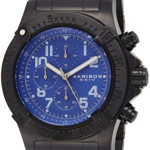 Akribos XXIV Herrklocka AK711BU Chronograph Blå/Stål Ø50 mm