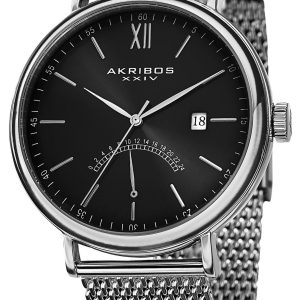 Akribos XXIV Herrklocka AK731SSB Essential Svart/Stål Ø46 mm