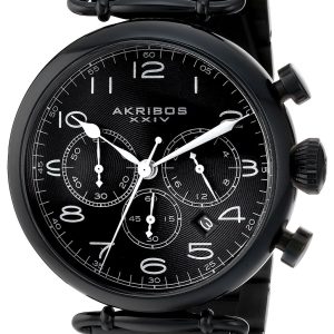 Akribos XXIV Herrklocka AK764BK Grandiose Svart/Stål Ø46 mm