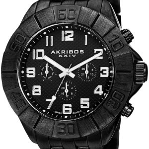 Akribos XXIV Herrklocka AK767BK Multi-Function Svart/Stål Ø48.5 mm