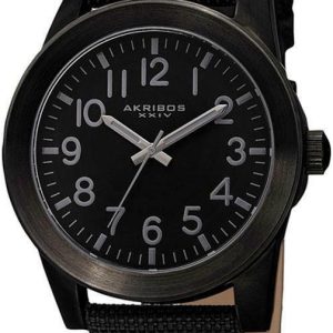 Akribos XXIV Herrklocka AK779BK Svart/Läder Ø46 mm