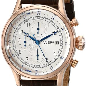 Akribos XXIV Herrklocka AK798RG Beige/Läder Ø44 mm