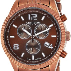 Akribos XXIV Herrklocka AK799BR Brun/Stål Ø42 mm