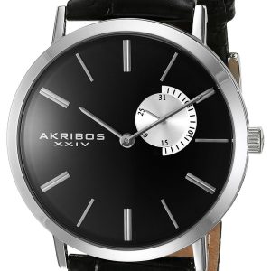 Akribos XXIV Herrklocka AK848SSB Svart/Läder Ø42 mm