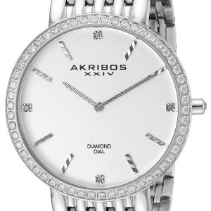 Akribos XXIV Herrklocka AK866SS Diamond Silverfärgad/Stål Ø42 mm