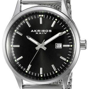 Akribos XXIV Herrklocka AK901SSB Svart/Stål Ø42.5 mm