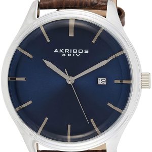 Akribos XXIV Herrklocka AK914SSBU Classic Blå/Läder Ø45 mm