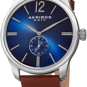 Akribos XXIV Herrklocka AK916SSBU Classic Blå/Läder Ø44 mm