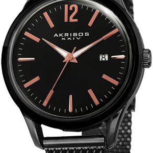 Akribos XXIV Herrklocka AK920BK Svart/Stål Ø41 mm