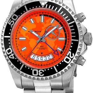 Akribos XXIV Herrklocka AK955SSOR Orange/Stål Ø44 mm