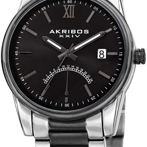 Akribos XXIV Herrklocka AK962TTB Svart/Stål Ø47 mm