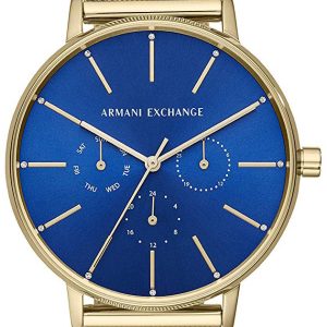 Armani Exchange 99999 Damklocka AX5554 Blå/Gulguldtonat stål Ø36 mm