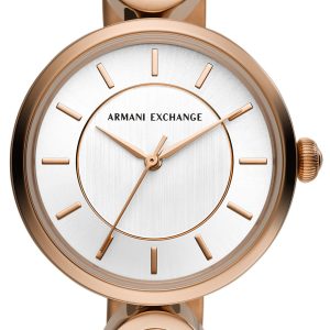 Armani Exchange Brooke Damklocka AX5379 Vit/Roséguldstonat stål