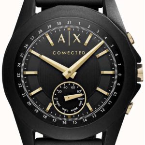 Armani Exchange Connected Herrklocka AXT1004 Svart/Gummi Ø44 mm