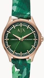 Armani Exchange Damklocka AX5263 Lady Hampton Grön/Läder Ø36 mm