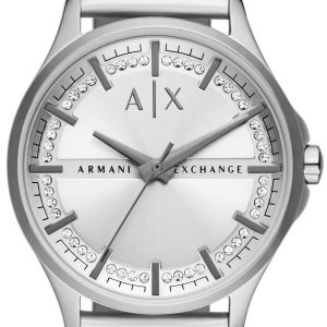 Armani Exchange Damklocka AX5270 Lady Hampton Silverfärgad/Gummi