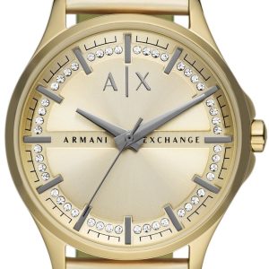 Armani Exchange Damklocka AX5271 Lady Hampton Guldtonad/Gummi Ø36 mm