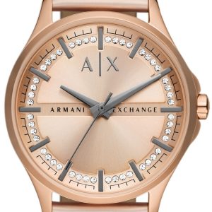 Armani Exchange Damklocka AX5272 Lady Hampton Roséguldstonad/Gummi