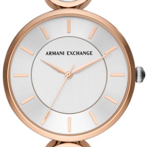 Armani Exchange Damklocka AX5383 Brooke Silverfärgad/Roséguldstonat