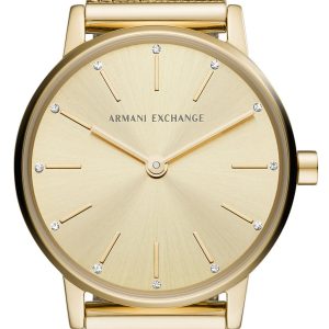 Armani Exchange Damklocka AX5567 Lola Guldtonad/Guldtonat stål Ø28