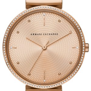 Armani Exchange Damklocka AX5913 Zoe Guldtonad/Läder Ø36 mm