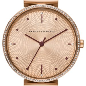 Armani Exchange Damklocka AX5914 Zoe Guldtonad/Läder Ø36 mm