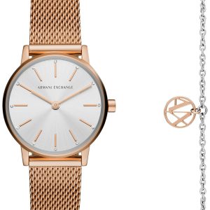 Armani Exchange Damklocka AX7121 Lola Silverfärgad/Roséguldstonat