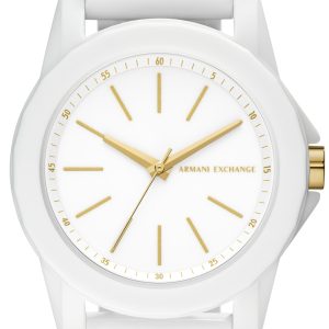 Armani Exchange Damklocka AX7126 Lady Banks Vit/Gummi Ø40 mm