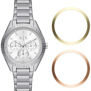 Armani Exchange Damklocka AX7142SET Lady Giacomo Silverfärgad/Stål